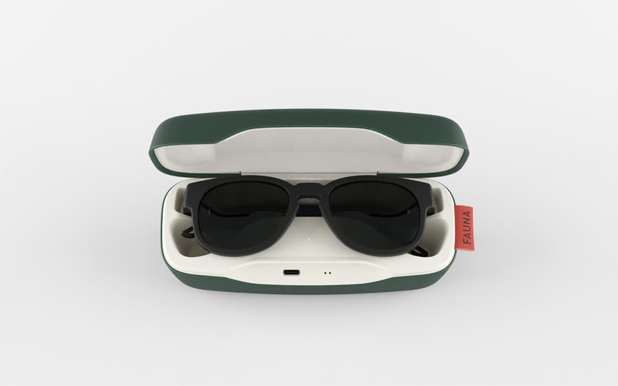 Exklusive Audiobrille Fauna Nauta Black